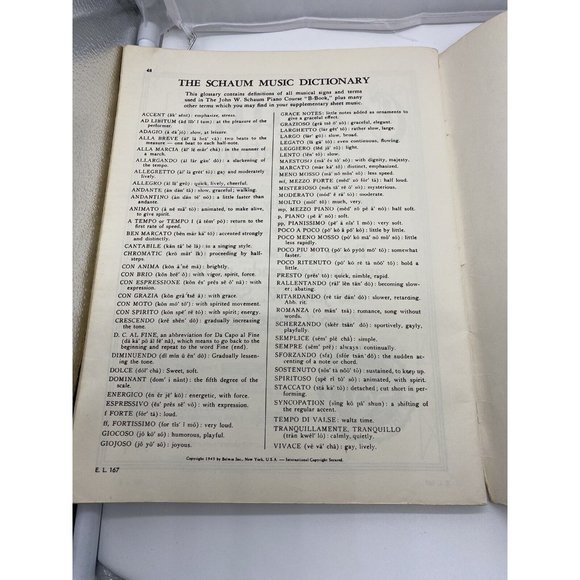 John W Schaum Piano Course B The Blue Book Belwin 1945 Rockville Centre Vintage - Picture 11 of 12